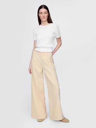 Jeansy UltraSoft Baggy o średnim stanie