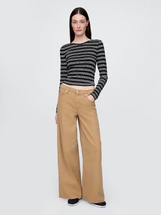 Jeansy UltraSoft Baggy o średnim stanie