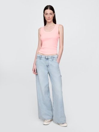 Jeansy UltraSoft Baggy o średnim stanie