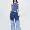 Jeansy UltraSoft Baggy o średnim stanie