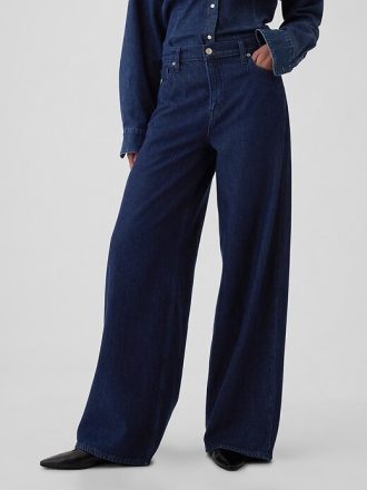 Jeansy UltraSoft Baggy o średnim stanie