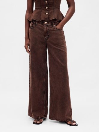 Jeansy UltraSoft Baggy o średnim stanie