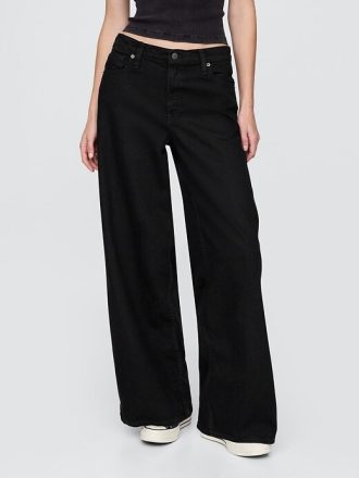 Jeansy UltraSoft Baggy o średnim stanie