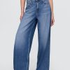 Jeansy UltraSoft Baggy o średnim stanie