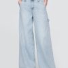 Jeansy UltraSoft Baggy o średnim stanie