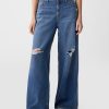 Jeansy UltraSoft Baggy o średnim stanie