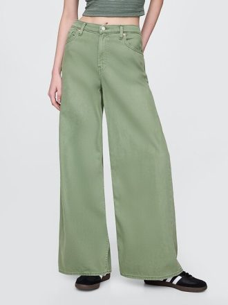 Jeansy UltraSoft Baggy o średnim stanie