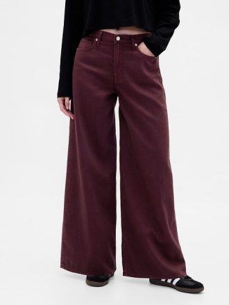Jeansy UltraSoft Baggy o średnim stanie
