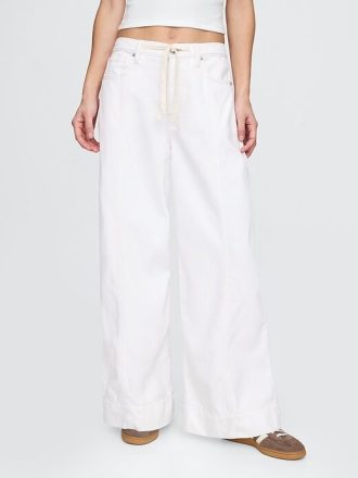 Jeansy UltraSoft Baggy o średnim stanie