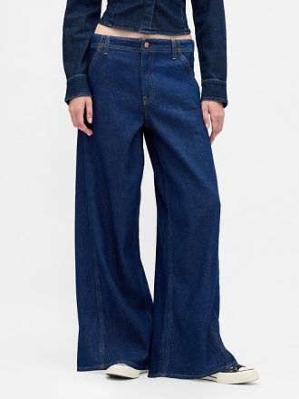 Jeansy UltraSoft Baggy o średnim stanie