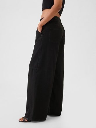 Jeansy UltraSoft Baggy o średnim stanie