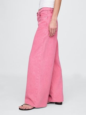 Jeansy UltraSoft Baggy o średnim stanie