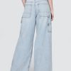Jeansy UltraSoft Baggy o średnim stanie