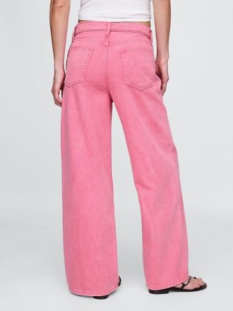 Jeansy UltraSoft Baggy o średnim stanie