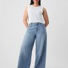 Jeansy UltraSoft Baggy o średnim stanie
