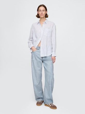 Jeansy UltraSoft Barrel z wysokim stanem