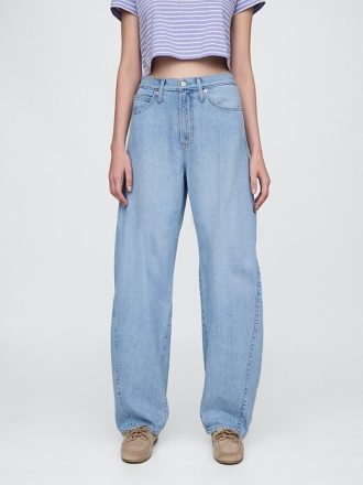 Jeansy UltraSoft Barrel z wysokim stanem