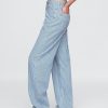 Jeansy UltraSoft Denim w paski z wysokim stanem