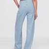 Jeansy UltraSoft Denim w paski z wysokim stanem