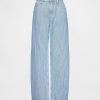 Jeansy UltraSoft Denim w paski z wysokim stanem