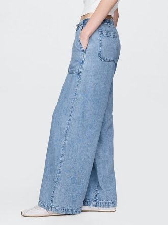 Jeansy UltraSoft Easy Baggy o średnim stanie