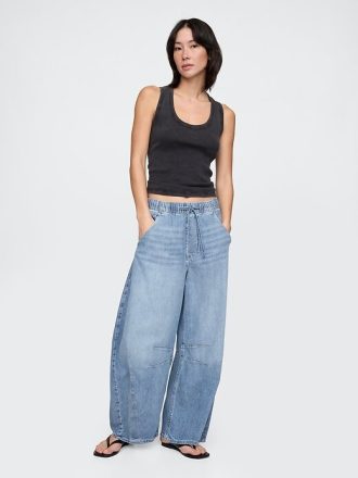 Jeansy UltraSoft Easy Horseshoe o średnim stanie