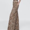 Jeansy UltraSoft Leopard Baggy o średnim stanie