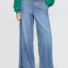 Jeansy UltraSoft z plisami i średnim stanem, luźne, proste Jeansy UltraSoft z plisami i średnim stanem, luźne, proste
