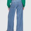 Jeansy UltraSoft z plisami i średnim stanem, luźne, proste Jeansy UltraSoft z plisami i średnim stanem, luźne, proste