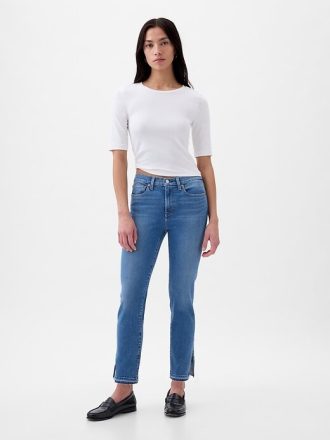 Jeansy vintage slim ze średnim stanem
