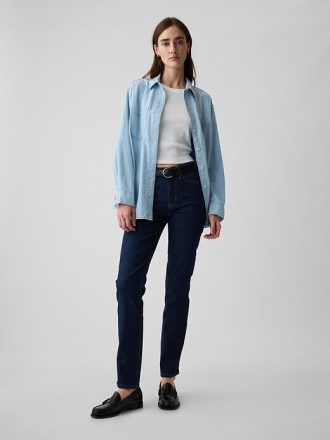 Jeansy vintage slim ze średnim stanem