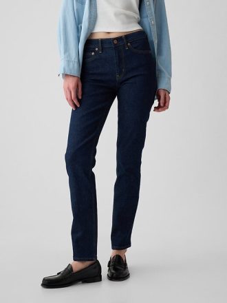 Jeansy vintage slim ze średnim stanem