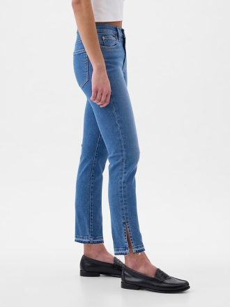 Jeansy vintage slim ze średnim stanem