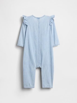 Jednoczęściowy strój kąpielowy Baby Denim z kieszonką w kształcie serca