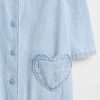 Jednoczęściowy strój kąpielowy Baby Denim z kieszonką w kształcie serca