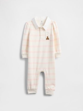 Jednoczęściowy strój kąpielowy Baby VintageSoft Varsity Bear z logo
