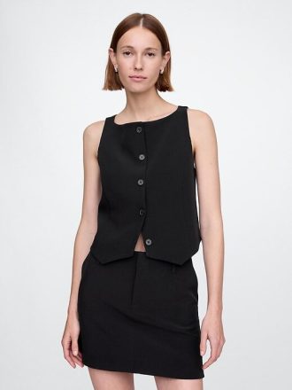 Kamizelka BiStretch Boatneck Crop Vest
