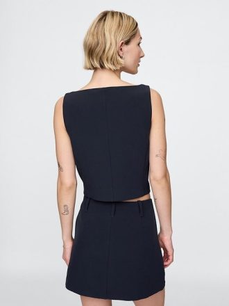 Kamizelka BiStretch Boatneck Crop Vest