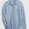 Klasyczna koszula z organicznej bawełny denim