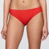 Klasyczny dół od bikini z prążkowanymi wstawkami Klasyczny dół od bikini z prążkowanymi wstawkami
