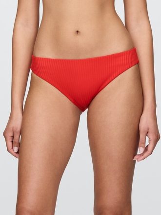 Klasyczny dół od bikini z prążkowanymi wstawkami