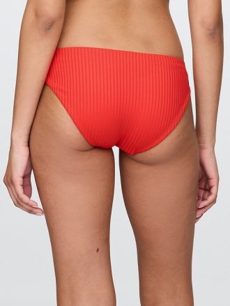 Klasyczny dół od bikini z prążkowanymi wstawkami