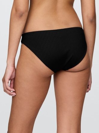 Klasyczny dół od bikini z prążkowanymi wstawkami