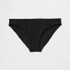 Klasyczny dół od bikini z prążkowanymi wstawkami Klasyczny dół od bikini z prążkowanymi wstawkami