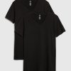 Klasyczny T-shirt z dekoltem w serek (2 sztuki)