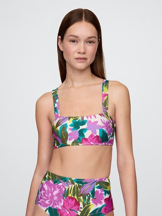 Kolorowy top bikini typu bandeau Kolorowy top bikini typu bandeau