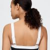 Kolorowy top bikini typu bandeau