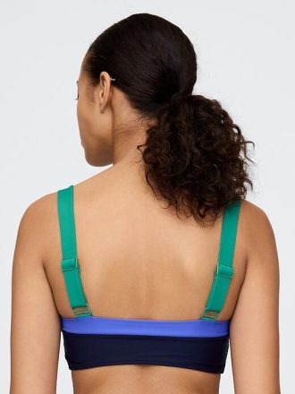 Kolorowy top bikini typu bandeau