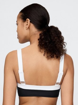 Kolorowy top bikini typu bandeau