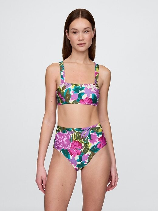 Kolorowy top bikini typu bandeau Kolorowy top bikini typu bandeau